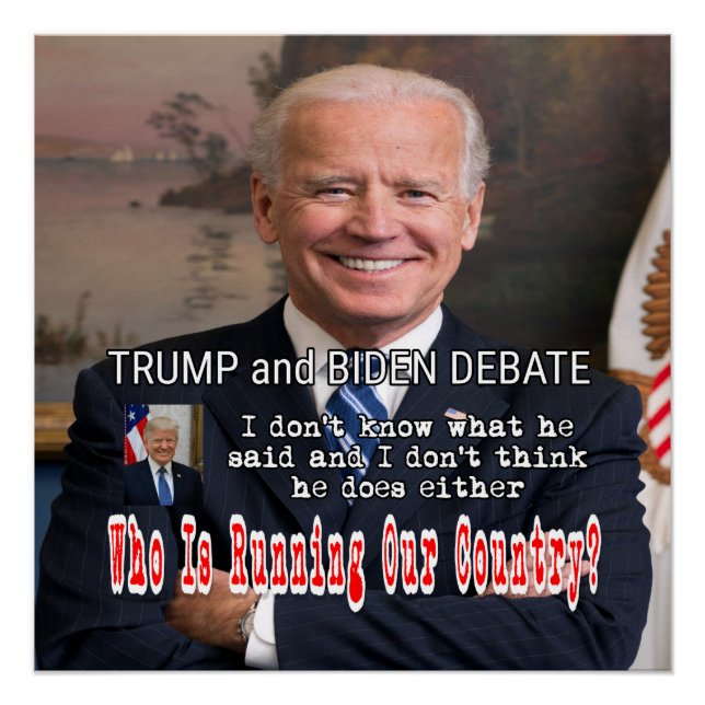 Trump and Biden Debate Poster (Front)
