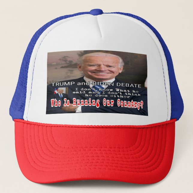 Trump and Biden Debate Trucker Hat (Front)