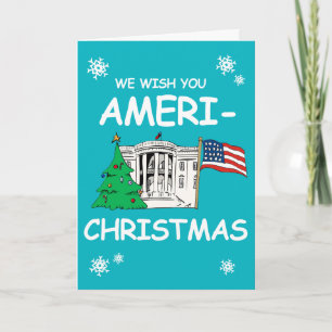 Trump and Hillary Wish You Ameri-Christmas Holiday Card