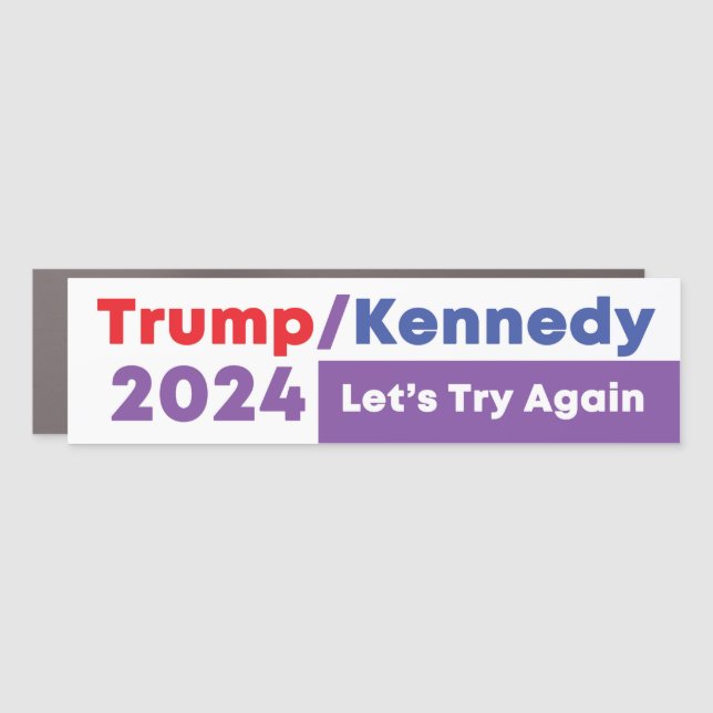 Trump and Kennedy 2024 Election Bumper Magnet (Front)