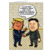 Trump and Kim “New Best Friend” Birthday Card (Front)