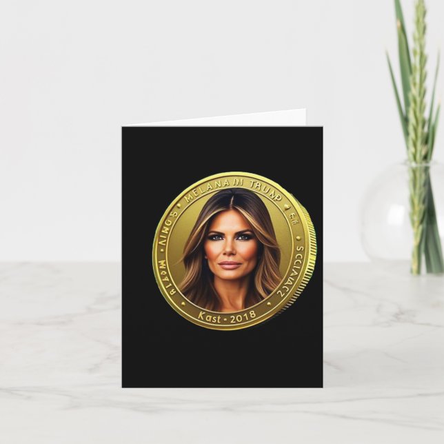 Trump And Melania Currency Launches Meme Coin Trum Card (Front)