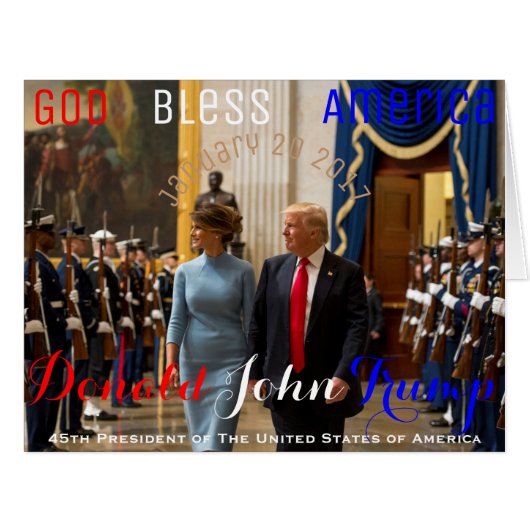 Trump and Melania Joint Armed Forces Honor Guard (Front Horizontal)