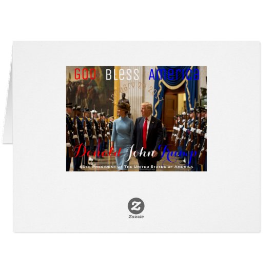 Trump and Melania Joint Armed Forces Honor Guard (Back Horizontal)