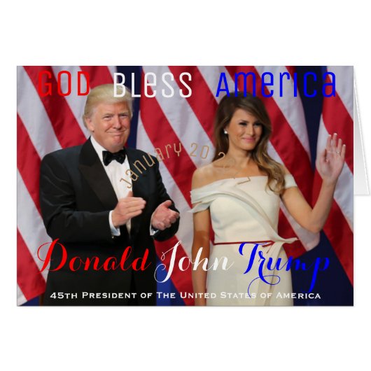 Trump and Melania Salute Our Armed Services Ball (Front Horizontal)