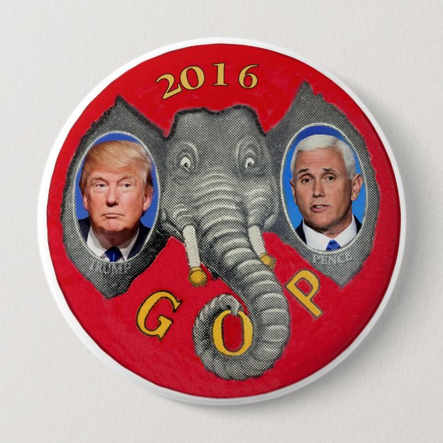 Trump and Pence Button (Front)