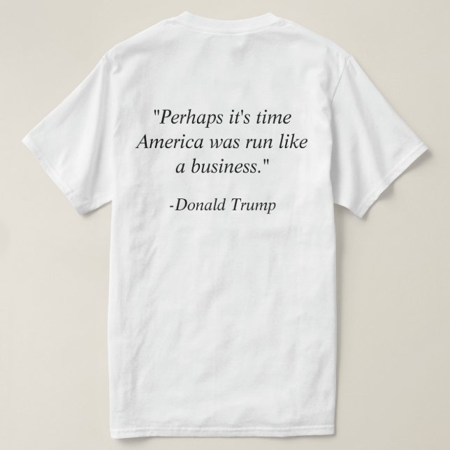 Trump and Pence T-shirt (Design Back)