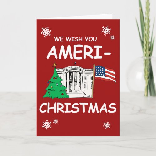 Trump and Pence Wish You Ameri_Christmas Holiday Card
