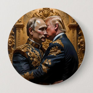 Trump and Putin Embrace Button