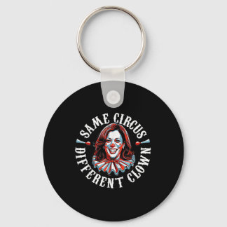 Trump Anti Kamala Harris Same Circus Different Clo Keychain
