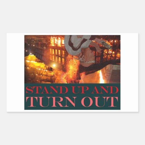 Trump Anti_Trump Turnout Rectangular Sticker
