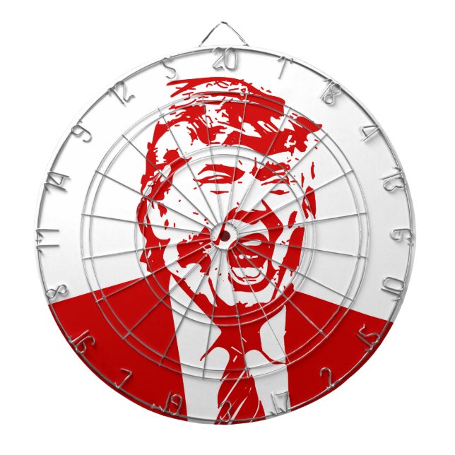 TRUMP ANTICHRIST for President 2016 Dartboard With Darts (Front)
