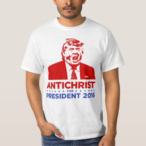 TRUMP ANTICHRIST for PRESIDENT 2016 Mens T_shirt