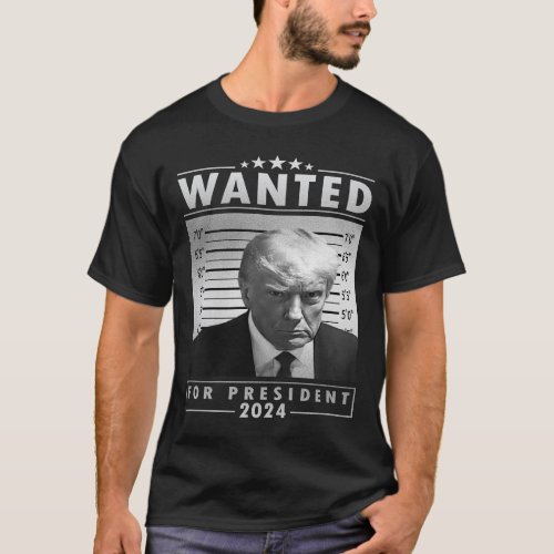Trump Arrest Mugshot T_Shirt