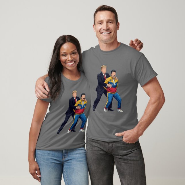 Trump Arresting Maduro Political Satire Graphic  T-Shirt (Unisex)