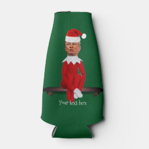 Trump as a Christmas Elf Bottle Cooler