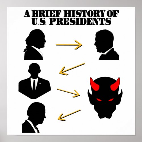 Trump As Devil A Brief History Of US Presidents Poster