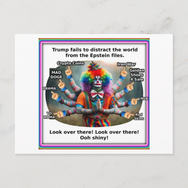 Trump as Shiva the Destroyer Postcard (Front)