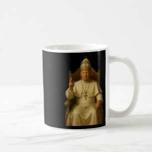 Trump As Vatican Church Pope Funny Pope Trump Coffee Mug