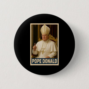 Trump As Vatican Church Pope Trump Funny Vatican C Button