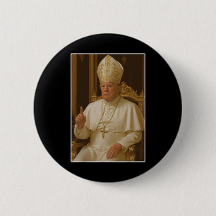 Trump As Vatican Church Pope Trump Funny Vatican C Button
