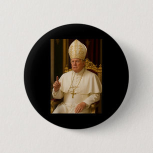 Trump As Vatican Church Pope Trump Funny Vatican C Button