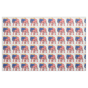 Trump Bad Hair Elephant President ZSSG Fabric