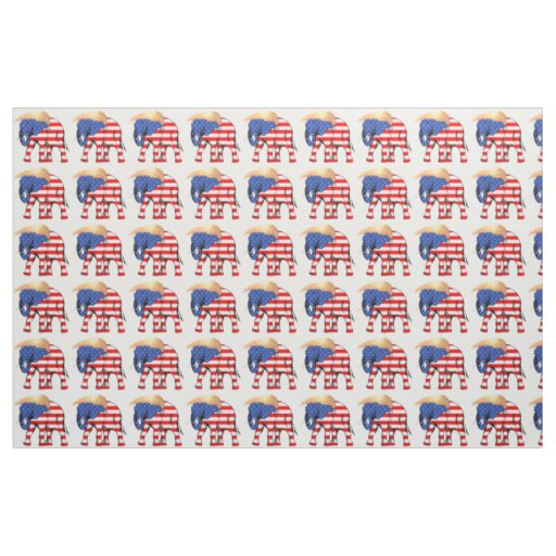 Trump Bad Hair Elephant President ZSSG Fabric