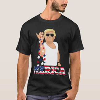 Trump Bae Funny 4th of July Trump Salt Freedom T-S T-Shirt