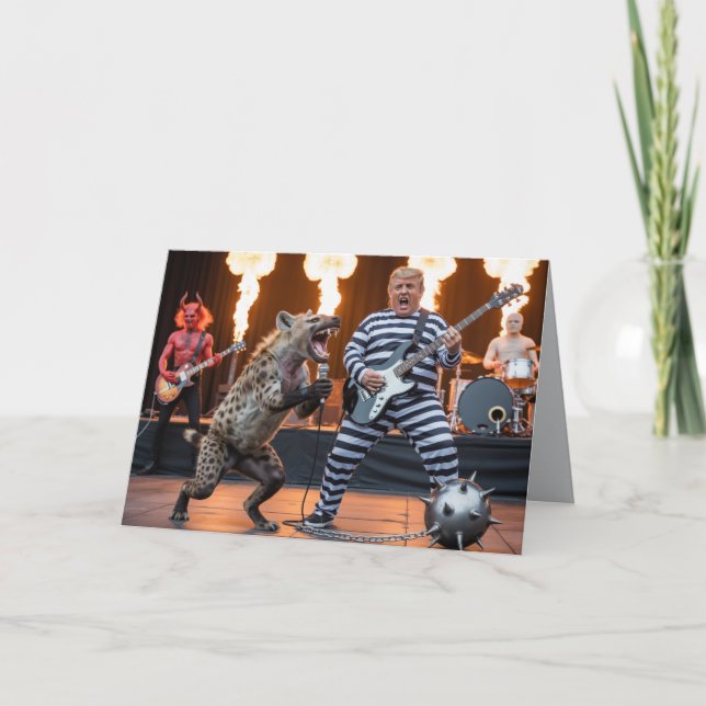 Trump Band From Hell Greeting Card (Front)