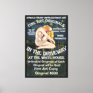 Trump Bans Condoms Legalizes Rawdogging Red States Canvas Print