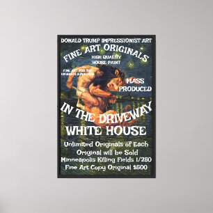 Trump Bans Condoms Legalizes Rawdogging Red States Canvas Print