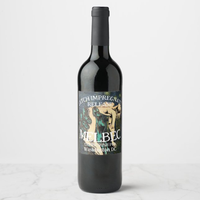 Trump Bans Women's Voting Midterm Elections 2026 Wine Label (Front)