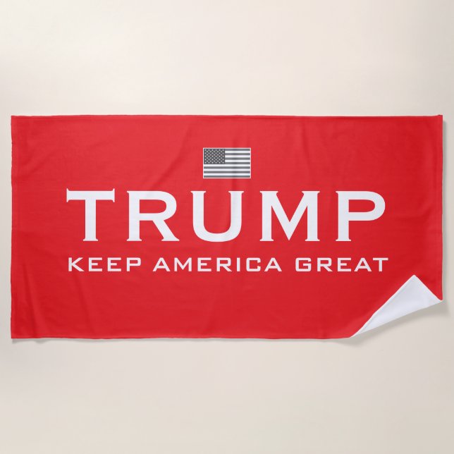 Trump beach towel - Keep America Great (Front)