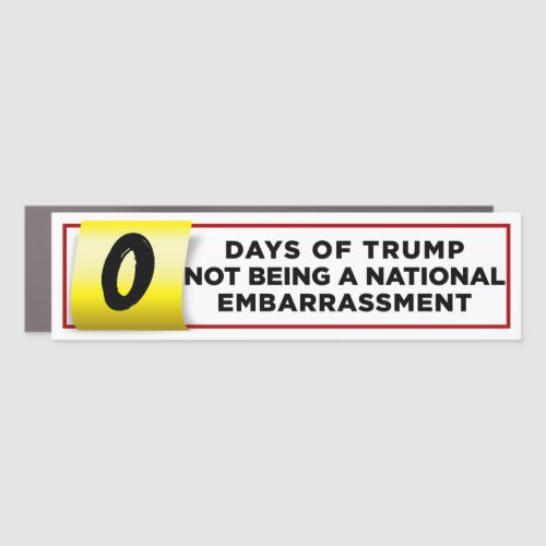 Trump Being A National Embarrassment Anti_Trump Car Magnet