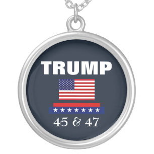 TRUMP BEST PRESIDENT EVER 45 & 47 NECKLACE 