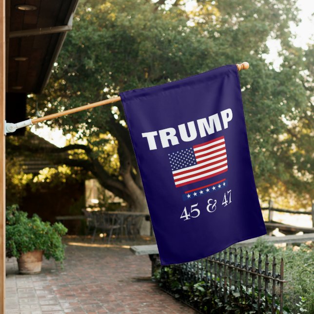 TRUMP BEST PRESIDENT EVER 45 & 47 YARD FLAG (In SItu)