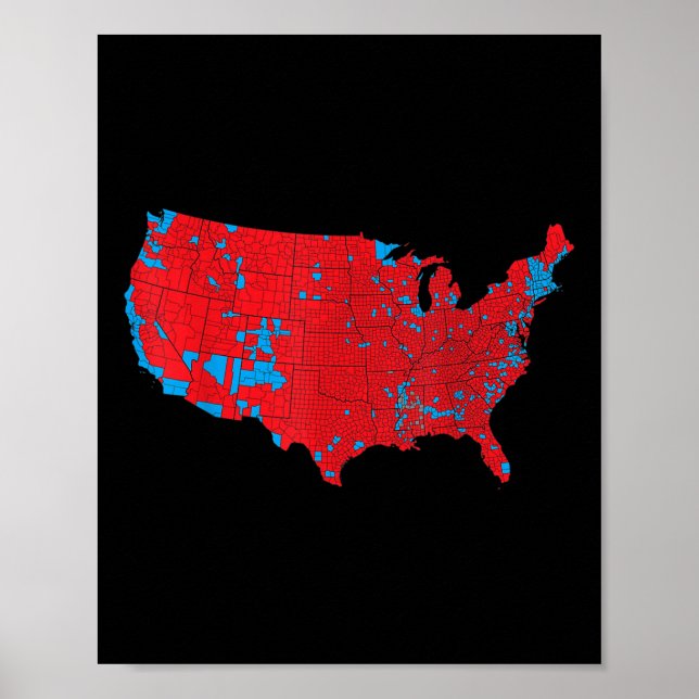 Trump Better Coverage 2024 Electoral Interactive M Poster (Front)