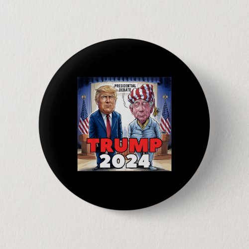 Trump Biden America Presidential Election Debate 2 Button