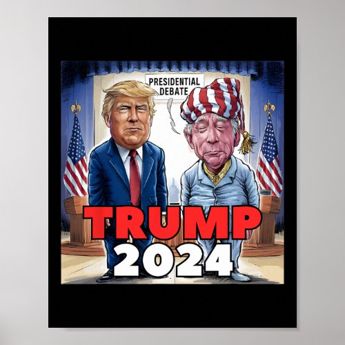 Trump Biden America Presidential Election Debate 2 Poster