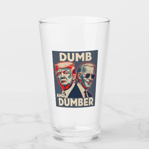 Trump Biden Dumb And Dumber Glass