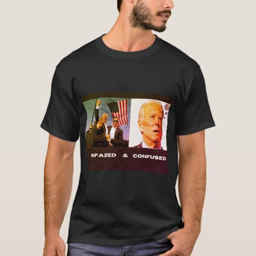 Trump_Biden Unfazed  Confused T_Shirt