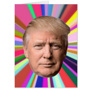 TRUMP BIRTHDAY CUSTOM BIG GIANT GREETING CARD