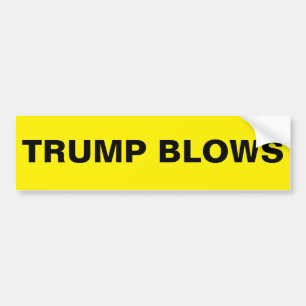 TRUMP BLOWS BUMPER STICKER