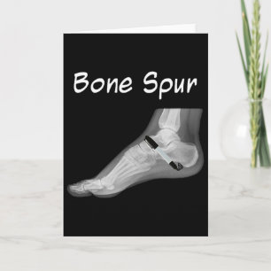 Trump Bone Spur Ink Pen Funny Anti Trump  Card