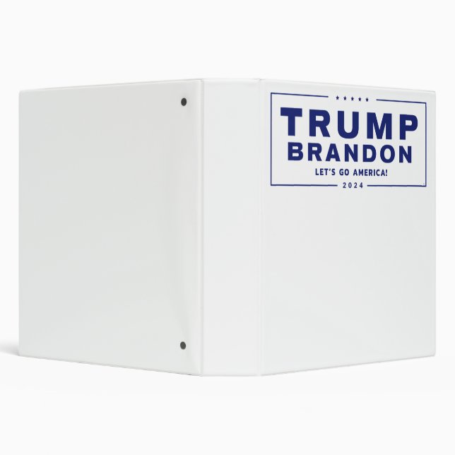 Trump Brandon 2024™ Election 3 Ring Binder (Background)