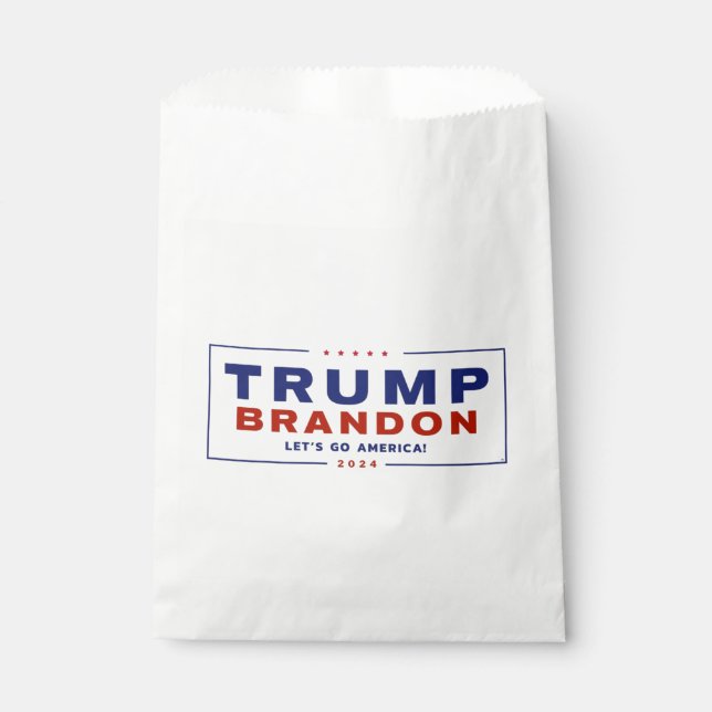 Trump Brandon 2024™ Election Gift Favor Bags (Front)