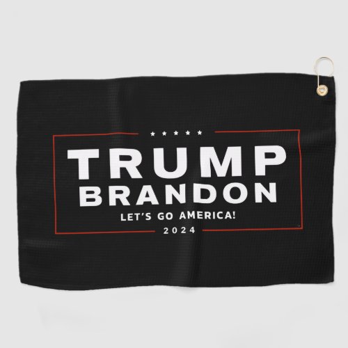 Trump Brandon 2024 Election Golf Towel