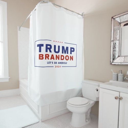 Trump Brandon 2024â Election Shower Curtain