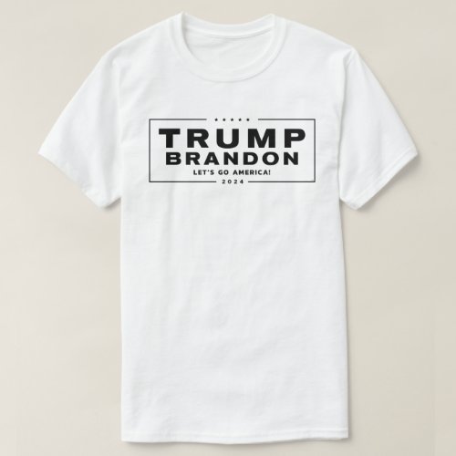 Trump Brandon 2024 Election T_Shirt All Black